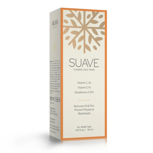 Akasa Suave Foaming Facewash 150ml – Gentle Deep Cleanser