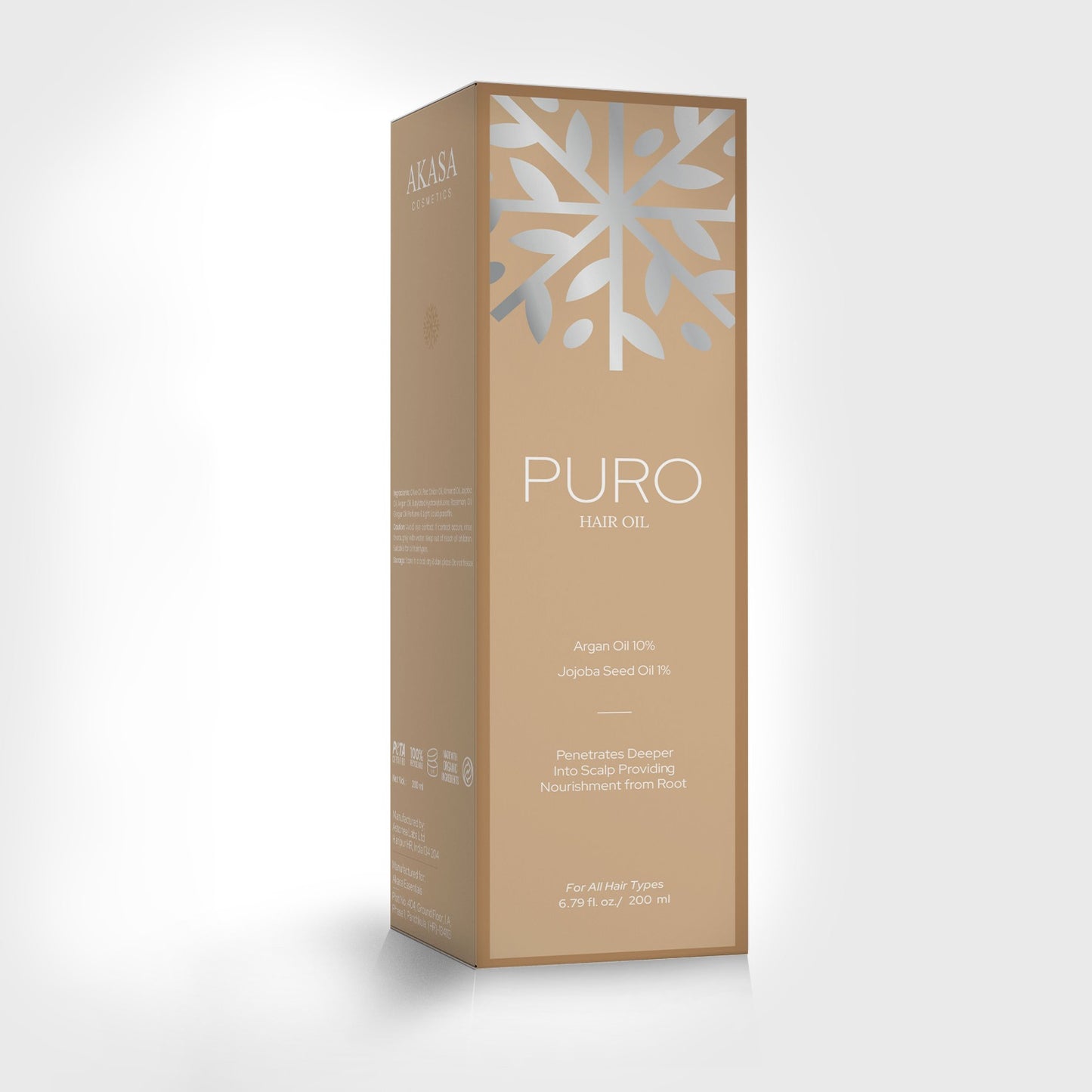 Akasa Puro Hair Oil – Herbal Nourishment & Hair Fall Control 200ml