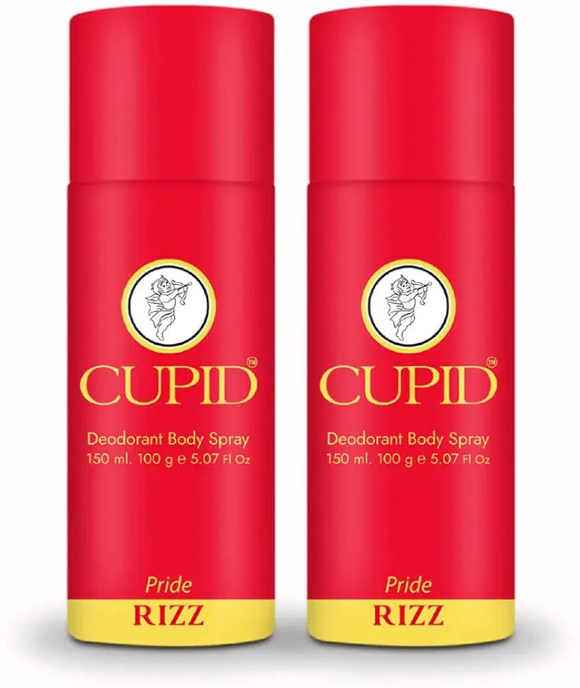 Cupid Pride Rizz Deodorant Body Spray 150ml (Pack of 2)
