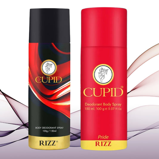 Cupid RIZZ Men's Deodorant Combo Body Spray – 150ml x 2