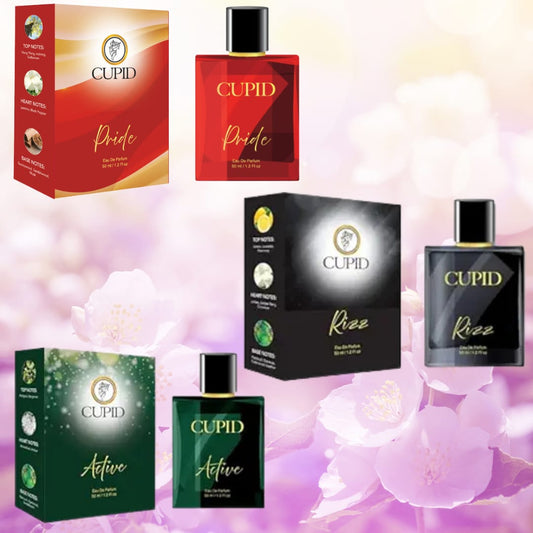 Men’s and Women's Perfume – Cupid Pride, Rizz, Active 